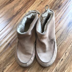 Tory Burch Shearling Bootie 6.5 Tan